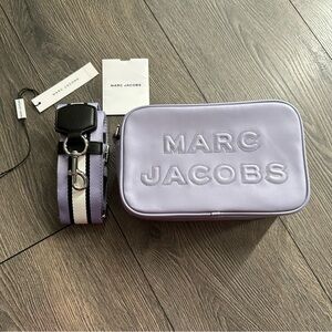 Marc Jacobs Leather Camera Crossbody Bag Languid Lavendar